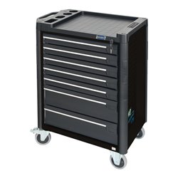HAZET Werkstattwagen Assistent 179-7-RAL9005 Schubladen flach: 5 x 80 x 527 x 398 mm Schubladen hoch: 2 x 165 x 527 x 398 mm
