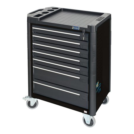 HAZET Werkstattwagen Assistent 179-7-RAL9005 Schubladen flach: 5 x 80 x 527 x 398 mm Schubladen hoch: 2 x 165 x 527 x 398 mm