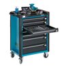 HAZET Werkstattwagen Assistent mit Sortiment 179-7/141 Schubladen flach: 5 x 80 x 527 x 398 mm Schubladen hoch: 2 x 165 x 527 x 