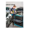 HAZET Werkstattwagen Assistent mit Sortiment 179XL-8-VW/243 Schubladen flach: 7 x 80 x 694 x 398 mm Schubladen hoch: 1 x 165 x 6