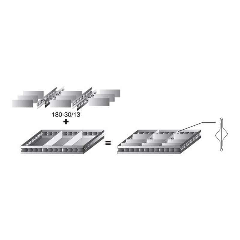 HAZET Schubladen-Unterteilung 180-30/13 13-teilig