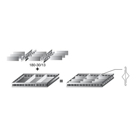 HAZET Schubladen-Unterteilung 180-30/13 13-teilig