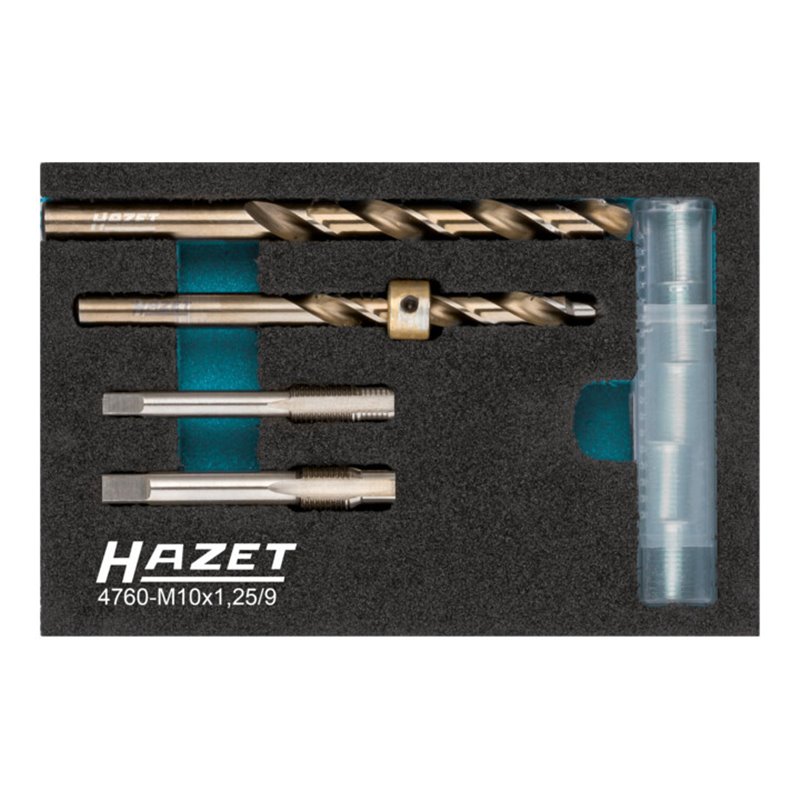 HAZET Glühkerzen-Reparatur Satz 4760-M10X1.25/9 Anzahl Werkzeuge: 9