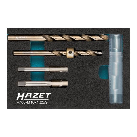 HAZET Glühkerzen-Reparatur Satz 4760-M10X1.25/9 Anzahl Werkzeuge: 9