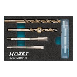 HAZET Glühkerzen-Reparatur Satz 4760-M10X1/9 Anzahl Werkzeuge: 9