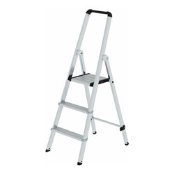 MUNK Aluminium-Stufenstehleiter ML einseitig begehbar