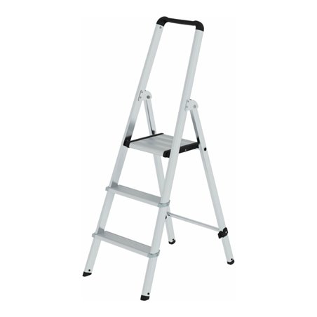 MUNK Aluminium-Stufenstehleiter ML einseitig begehbar