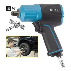 HAZET Schlagschrauber 9012UL Lösemoment maximal: 493 Nm Hochleistungs-Doppelhammer-Schlagwerk