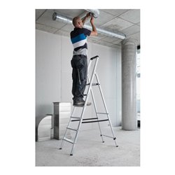 MUNK Aluminium-Stufenstehleiter ML einseitig begehbar