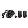 Bosch Akku Starter-Set: 2 x GBA 12 Volt, 2,5 Ah O-B und GAL 1230 CV