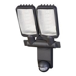 Brennenstuhl Sensor LED-Flächenleuchte Duo Premium City LV5405 PIR IP44 mit Infrarot-Bewegungsmelder 54X0,5W 2160lm Energieeffiz