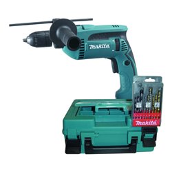 Makita Schlagbohrmaschine im Koffer inkl. Bohrerkassette HP1641K1X