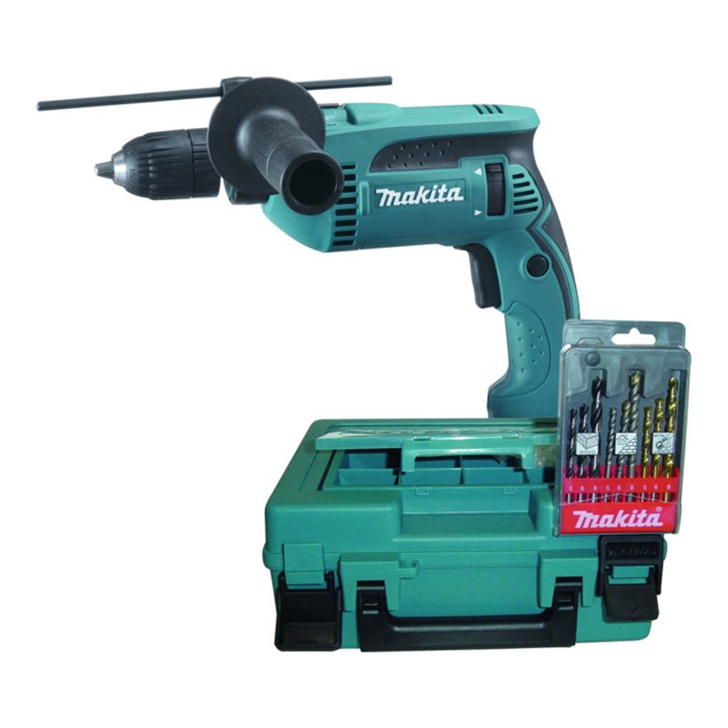 Makita Schlagbohrmaschine im Koffer inkl. Bohrerkassette HP1641K1X
