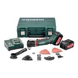 Metabo Akku-Multitool MT 18 LTX Kunststoffkoffer + 2x18V/5.2Ah Li-Ion + ASC 30-36 V