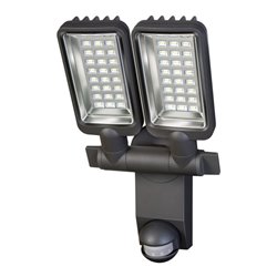 Brennenstuhl Sensor LED-Strahler Duo Premium City SV5405 PIR IP44 mit Infrarot-Bewegungsmelder 54x0,5W 2160lm Energieeffizienzkl