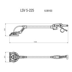 Metabo Langhalsschleifer LSV 5-225 Werkzeugtasche
