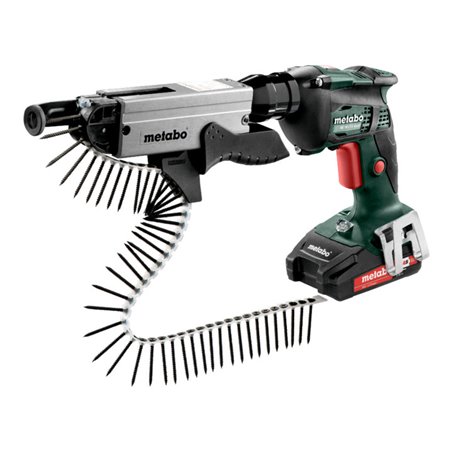 Metabo Akku-Schrauber SE 18 LTX 4000 + Schrauber-Magazin SM 5-55 Kunststoffkoffer 18V 2x2Ah Li-Ion + ASC 55