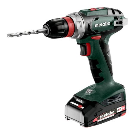 Metabo Akku-Bohrschrauber BS 18 Quick metaBOX 145 18V 2x2Ah Li-Power + SC 30