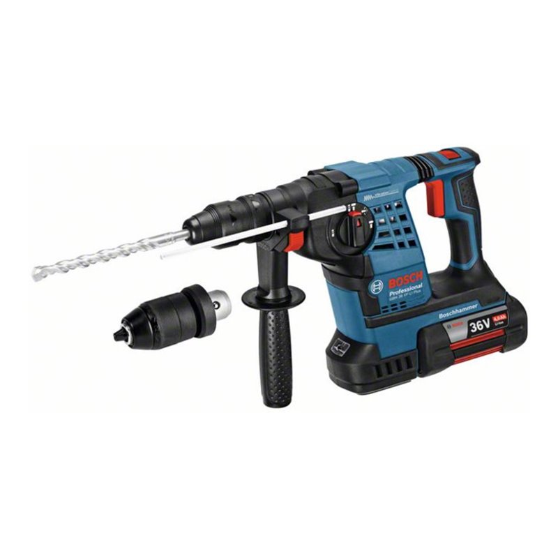 Bosch Akku-Bohrhammer mit SDS plus GBH 36 VF-LI Plus 2 x 4,0 Ah Li-Ion Akku L-BOXX