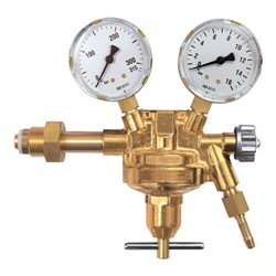 RIEGLER Flaschendruckregler einstufig für Druckluft 0-10 bar