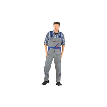 PLANAM 2333 Highline Latzhose zink/kornblau/rot Gr. 110