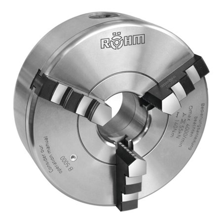 Röhm Dreibacken-Drehfutter Stahl Kurzkegelaufnahme, DIN 55027, Außen-Ø A / Kegel: 160/4 mm