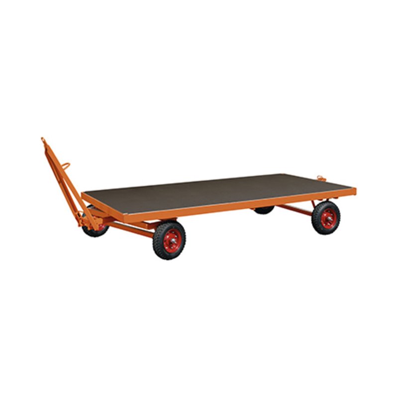 VARIOfit Industrieanhänger mit 1-Achs-Drehschemellenkung 2.500 x 1.250 mm Vollgummibereifung Traglast 8.000 kg