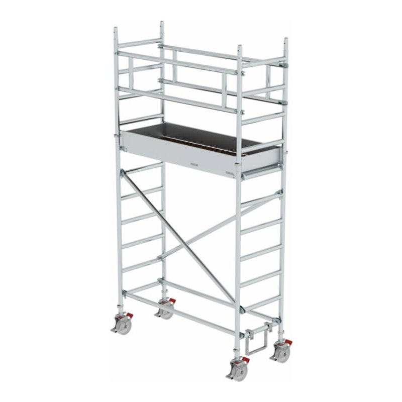 MUNK Alu-Rollgerüst mit Fahrbalken Plattform-Höhe 2,45 m Länge 1,80 m