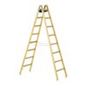 ZARGES Holz-Stehleiter, beids. 2x6 Sprossen