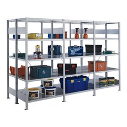 Doppel-Steckregal 100 AF H2000xB1000xT2x500mm verz