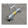 Günzburger Aluminium-Mehrzweckleiter 3-teilig rollbar-Traverse 3 x 7 Sprossen