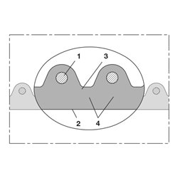 Norres Lebensmittelschlauch abriebfest Ø 76mm L: 10m AIRDUC® PUR 356 FOOD REINF.