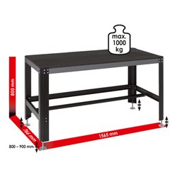 VIGOR Werkbank V2531 Gesamtlänge: 1565 mm