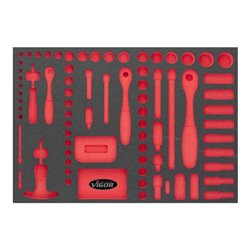 1/1 Weichschaumeinlage 1/4″ + 3/8″ + 1/2″ Satz, leer