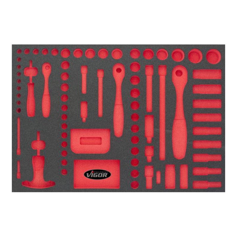 1/1 Weichschaumeinlage 1/4″ + 3/8″ + 1/2″ Satz, leer
