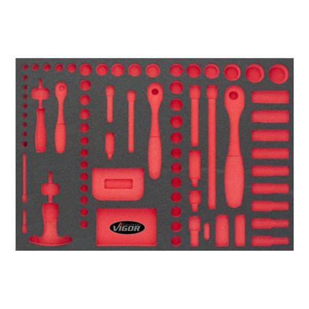 1/1 Weichschaumeinlage 1/4″ + 3/8″ + 1/2″ Satz, leer