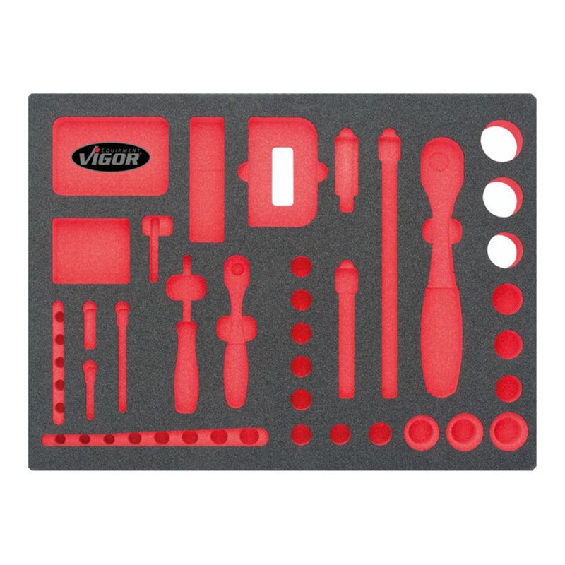 VIGOR Weichschaumeinlage Universal-Werkzeugkoffer V2464