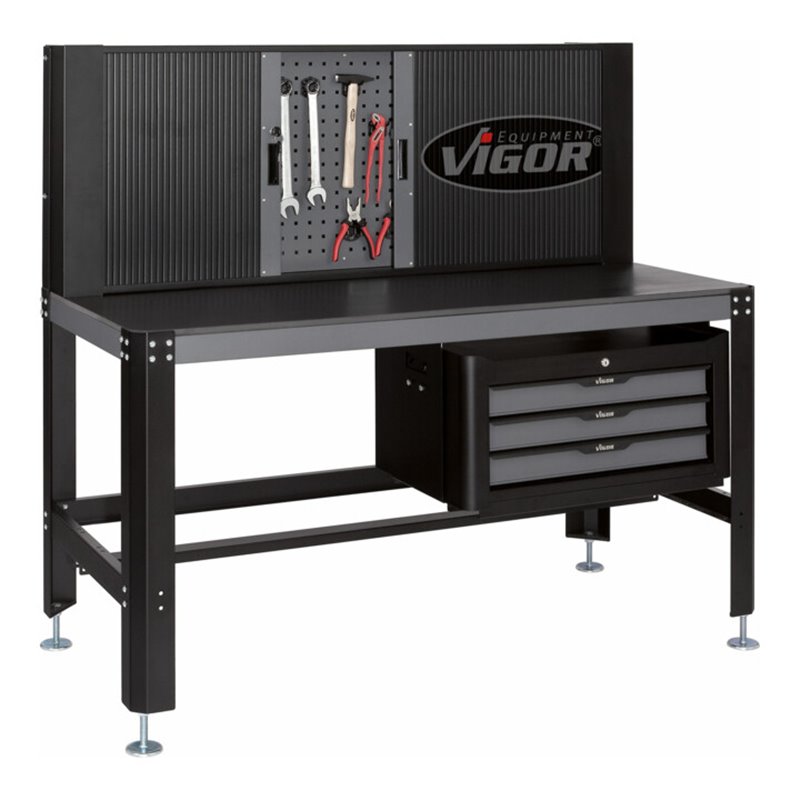 VIGOR Werkbank, komplett V2604 Gesamtlänge: 1565 mm