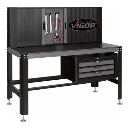 VIGOR Werkbank, komplett V2604 Gesamtlänge: 1565 mm