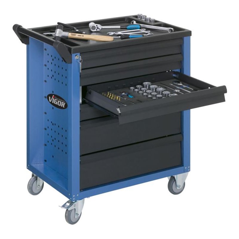 Vigor 600 Werkstattwagen leer, blau