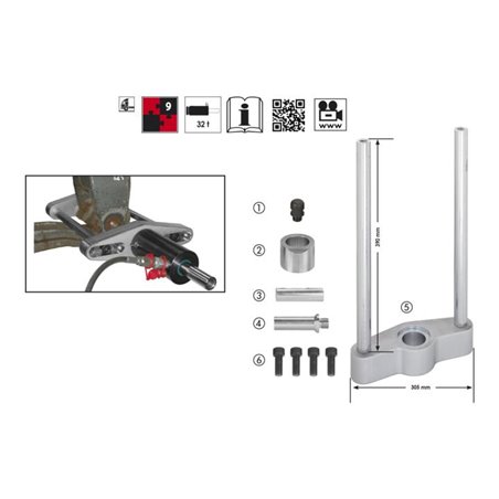 VIGOR Federbolzen-Satzbr/SCANIA  V2933 ∙ Anzahl Werkzeuge: 9