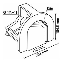 VIGOR Pressbügel für Antriebswelle und Nabe V3072