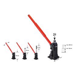 VIGOR Flaschen-Wagenheber 2 t V2479