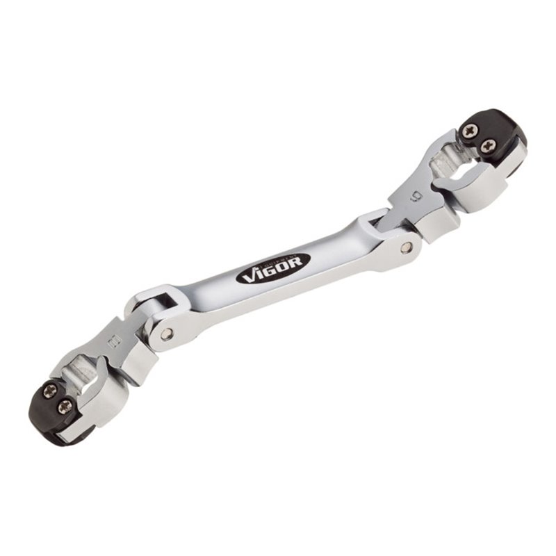 VIGOR Bremssleitungs-Schlüssel V1841 8x9 Gesamtlänge: 120 mm