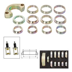 VIGOR Universal Presswerkzeug Ergänzungs-Satz V2921 Anzahl Werkzeuge: 12