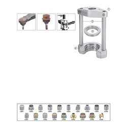 VIGOR Press-Stativ mit offener Platte inklusive Adapter um Platte zu schließen V2885 Anzahl Werkzeuge: 9