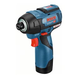 Bosch Akku-Drehschlagschrauber GDR 12V-110, mit 2 x 2,5 Ah Li-Ion Akku, L-BOXX