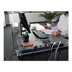Secure-Tec 19.500A Überspannungsschutz-Automatiksteckdosenleiste 8-fach anthrazit 3m H05VV-F 3G1,5 1xMaster 5xSlave 2xPermanent