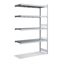 Bito Großfachregale, Stahlböden Anbaufeld, B 1500 x H 2500 x T 624T 624 glanzverzinkt