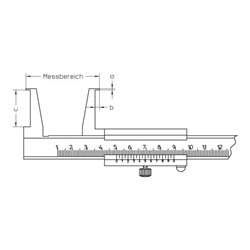 Nutenmessschieber 20-160mm Preisser